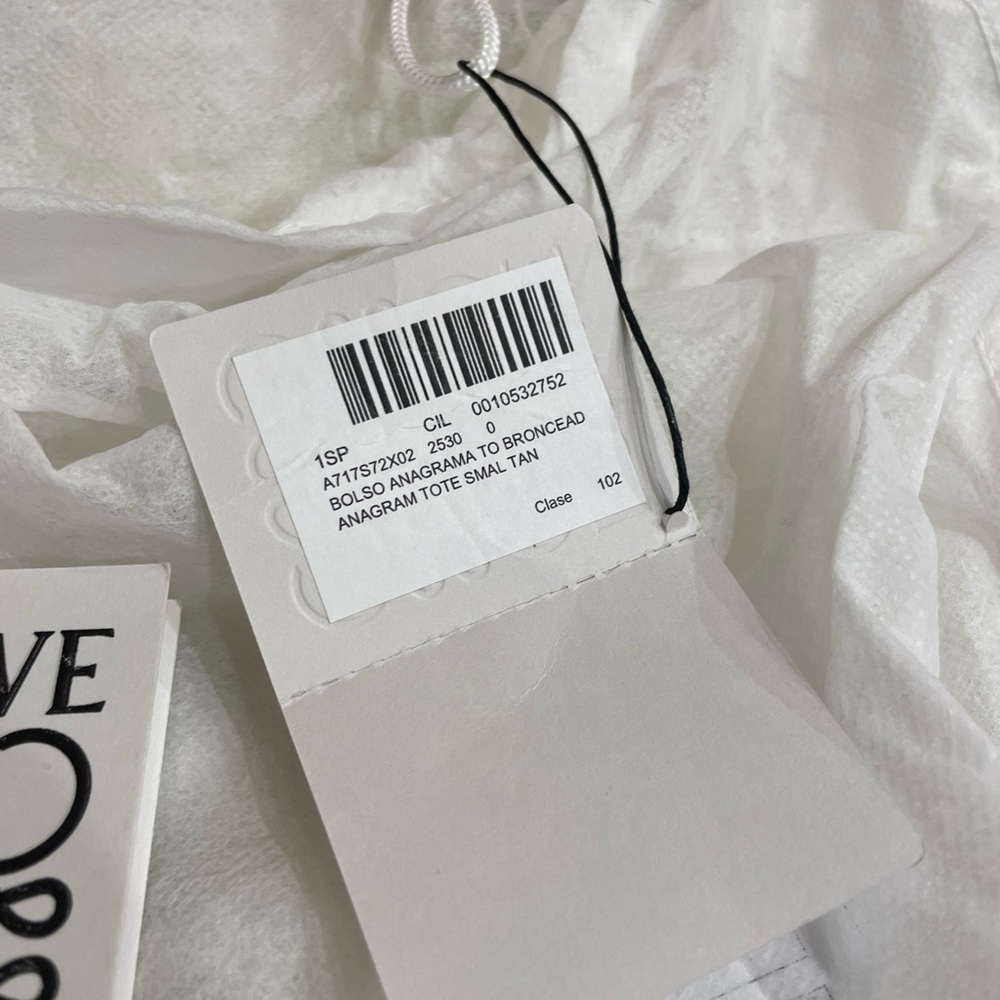 *SOLD eBay - Loewe - small Anagram Tote bag in classic calfskin - tan - Picture 13 of 16